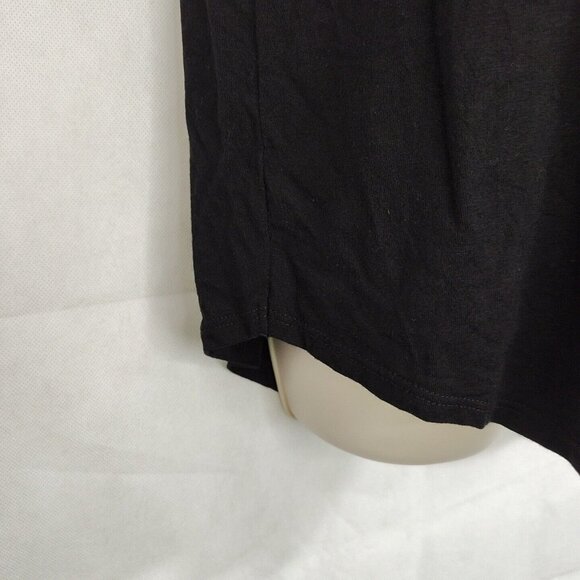 Mercer and Madison Black Pullover V-neck knit Top Women Size XL Short Sleeve - Picture 2 of 6